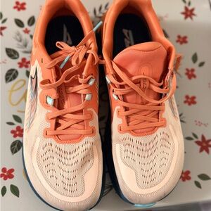 Altra Orange and White Running Shoes